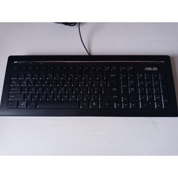 ASUS Keyboard Model # KB73211 Desktop USB Wired Black - Picture 1 of 11